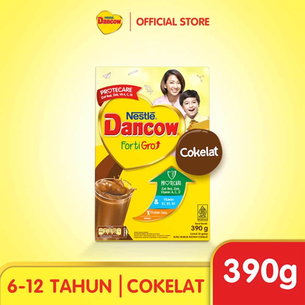 

DANCOW FORTIGRO 390 GRAM UNTUK USIA 6-12 TAHUN RASA COKLAT TINGGI PROTEIN