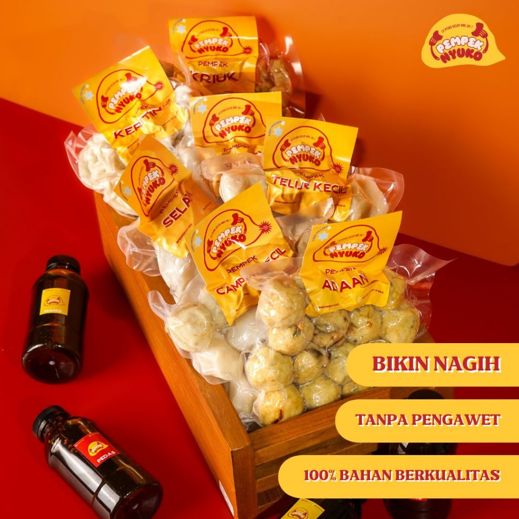 

Pempek Nyuko - Pempek Khas Palembang - Tanpa Pengawet dan Pewarna, Enak, Premium, Empek, Mpek