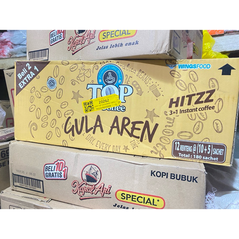 

Kopi Top Gula aren tanpa ampas 180 Pcs