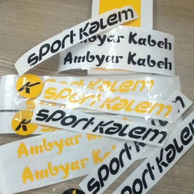 

(TANPA MINIMAL ORDER ) STIKER CUTTING NAMA CUSTOM/STIKER TIMBUL ANTI AIR