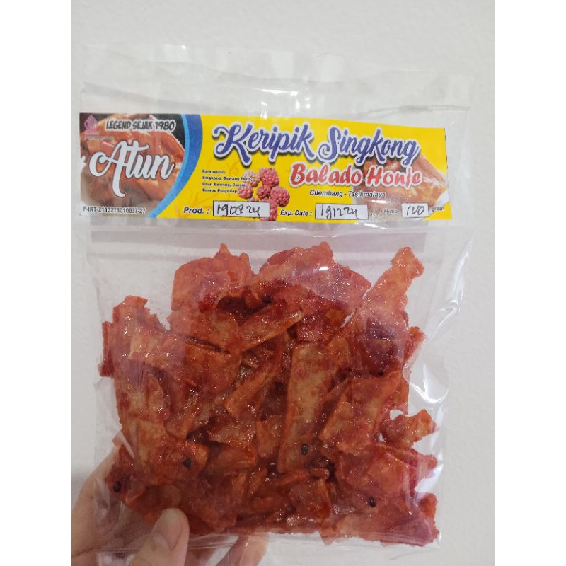 

Keripik singkong balado honje ( kecombrang ) - 100 gram