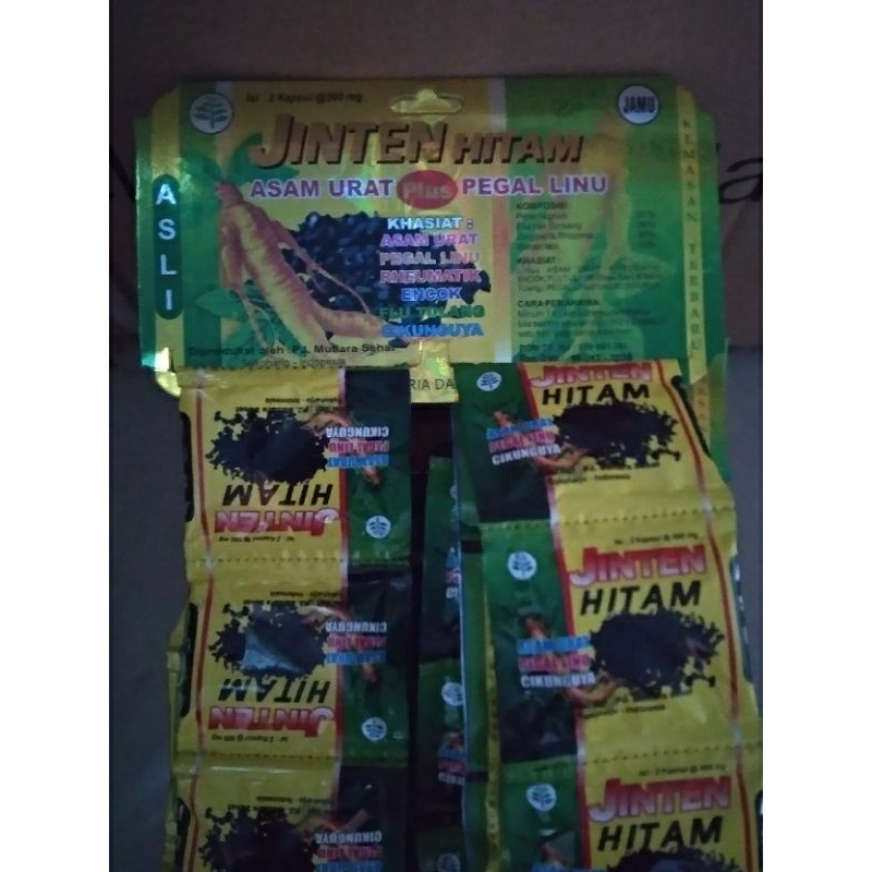 Paket 100 Kapsul Jinten Hitam jamu ramuan tradisional asam urat