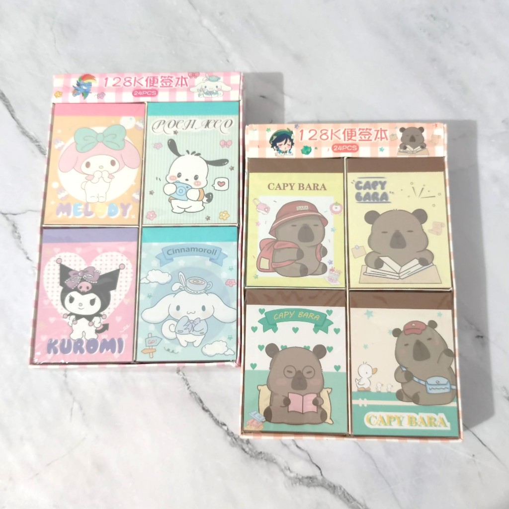 

Memo Notes Notepad Mini Sarnio Sanriyo Sanryo Zanrio Capybara / Buku Kecil Note Cinamoroll Melody Kuromi PochaccoVaV