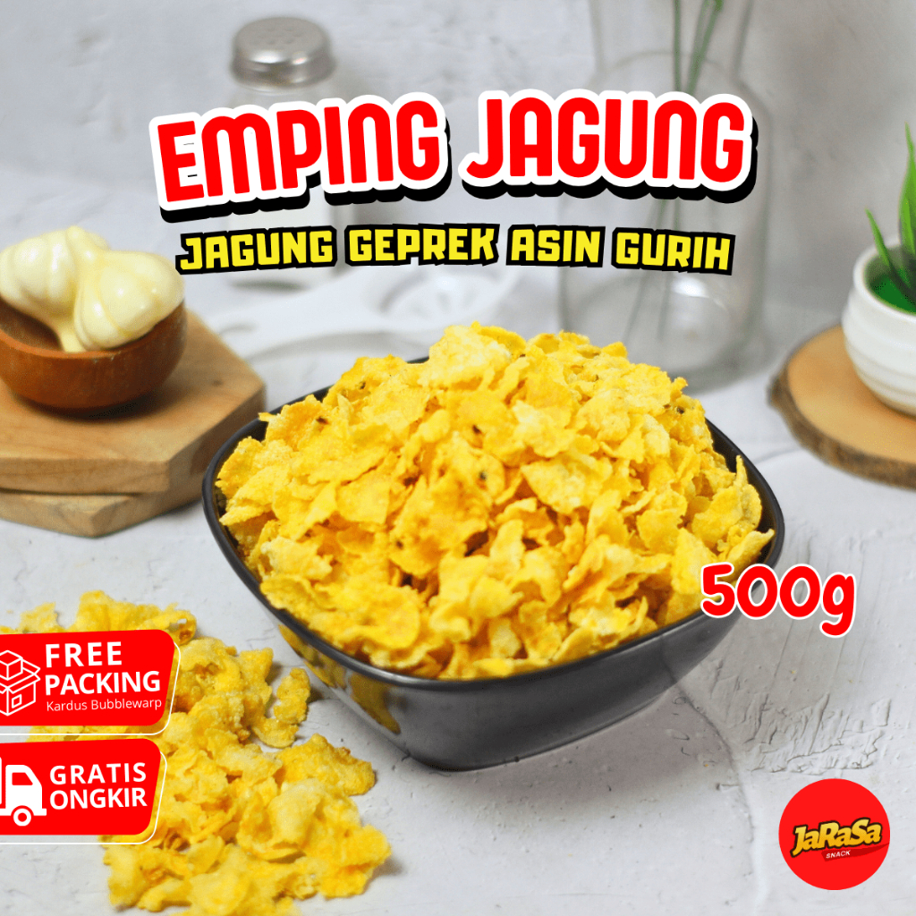 

EMPING JAGUNG GEPREK ORIGINAL 500 GRAM CEMILAN SNACK