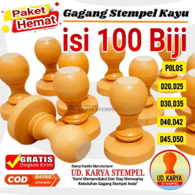 

gagang stempel isi 100 biji