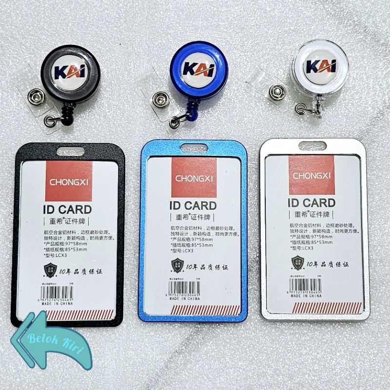 

Tempat Kartu Id Card Aluminium + Yoyo Logo KAI