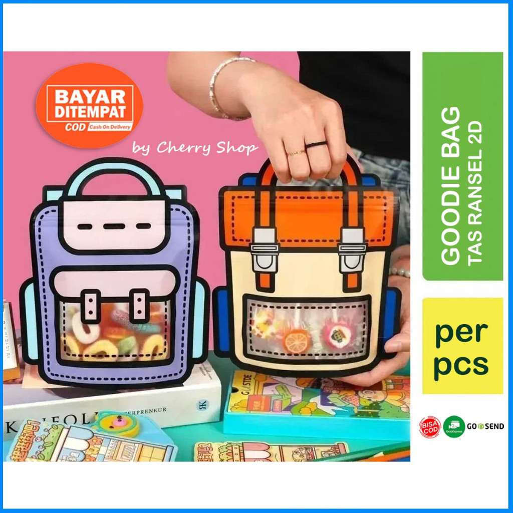 

[PER PCS] Goodie Bag Plastik Standing Pouch 2D Ulang Tahun Anak Motif Tas Ransel Plastik Bingkisan Makanan Tas Hampers Snack Ulang Tahun Anak Bungkusan Plastik Cookies Lucu Pesta Perayaan By Cherry Shop