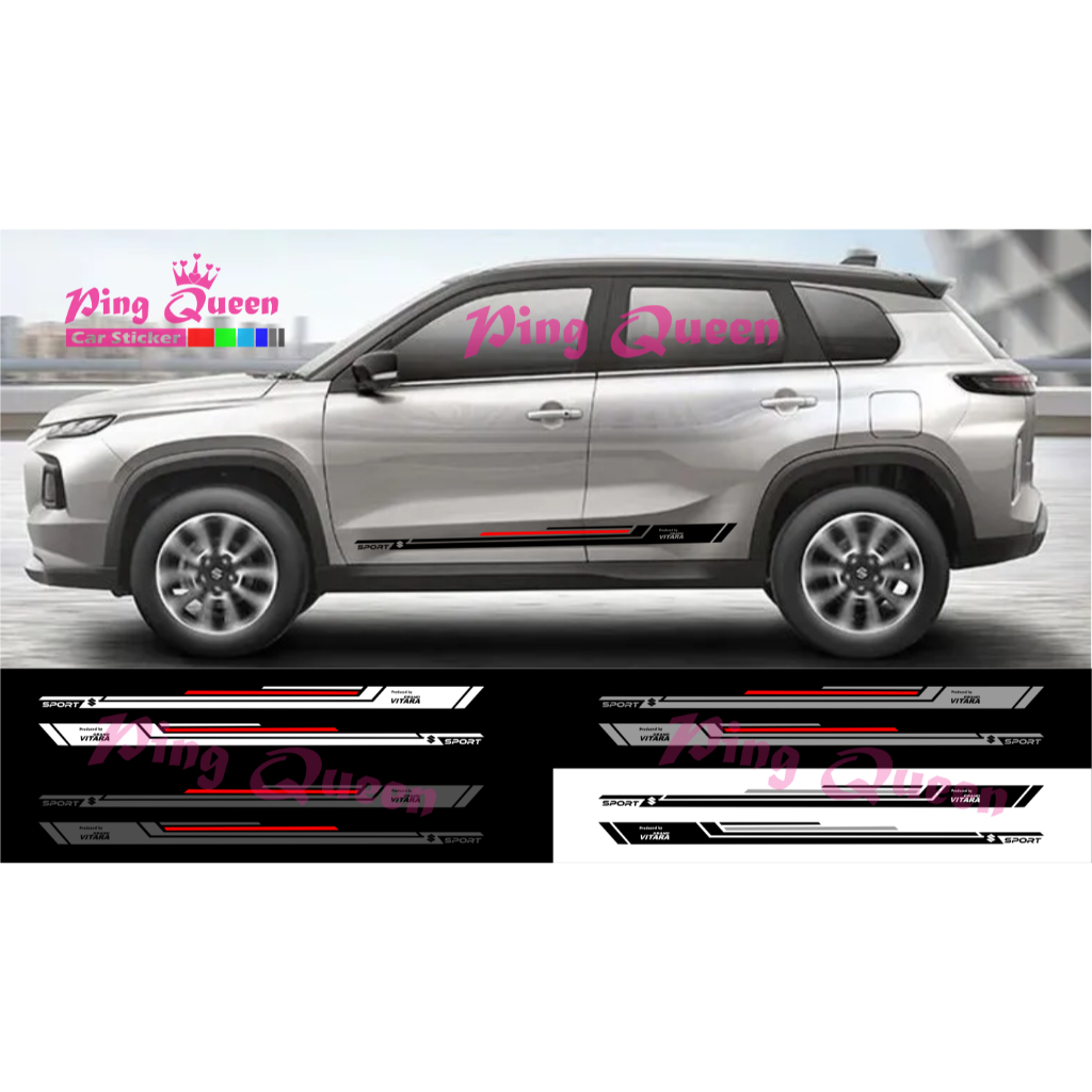 STICKER LIST BODY SAMPING GRAND VITARA MOTIF TERBARU CUTTING STIKER MOBIL SUZUKI GRAND VITARA