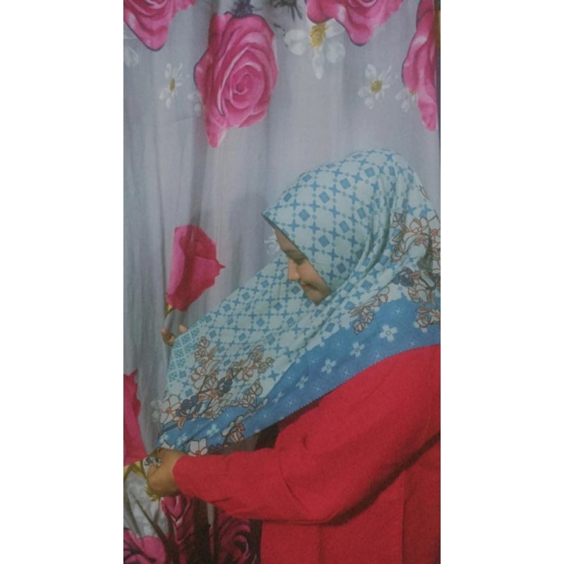jilbab motif bunga