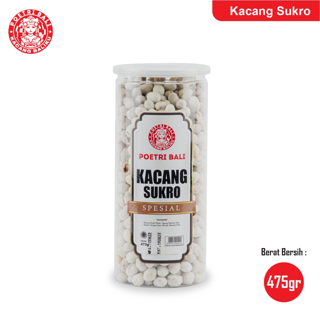 

Poetri Bali - Kacang Sukro 475 gram | Oleh-oleh Khas Bali