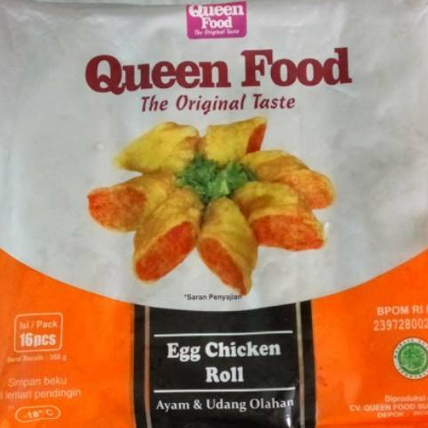 

QUEEN FOOD EGG CHICKEN ROLL 16/360 GR ( AYAM & UDANG )