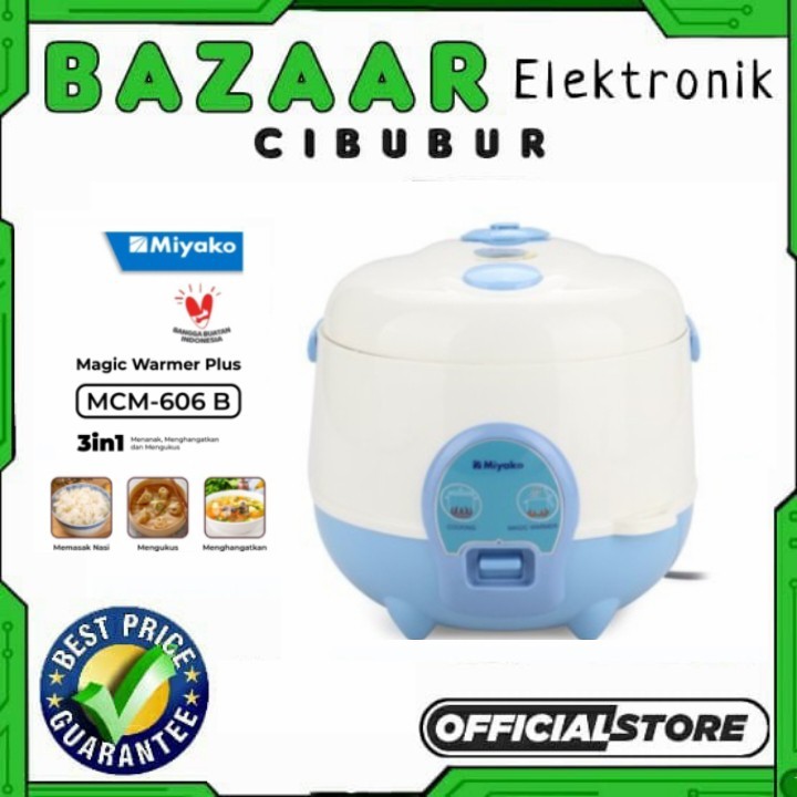 MIYAKO MAGIC WARMER PLUS MCM606 MCM606B MCM-606 B 0.6L