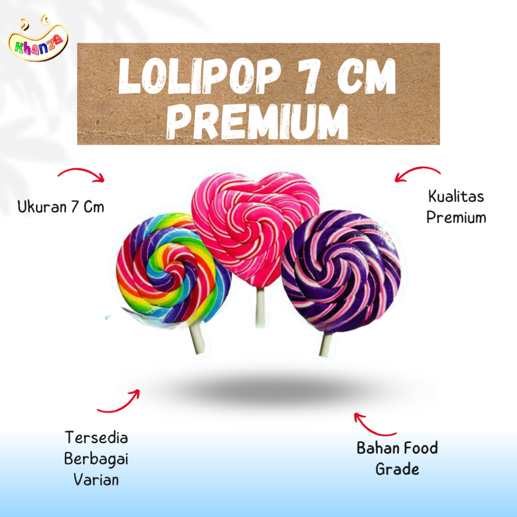 

Permen Lolipop Bulat LOVE SPIRAL 7 Cm PREMIUM