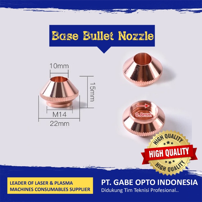 Base Bullet Laser Nozzle Fiber Laser Cutting Machine