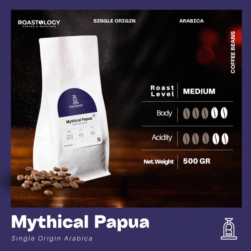 Papua Wamena No.1 Grade Arabica 500gr Biji Kopi Coffee Beans ROASTOLOGY