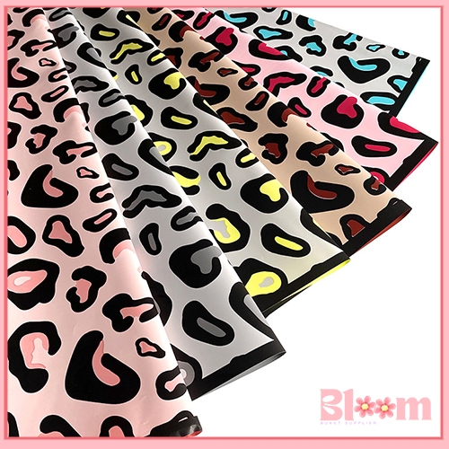 

20 LEMBAR LEOPARD SKIN CELLOPHANE KERTAS BUKET BUNGA WRAPPING PAPER KB6100