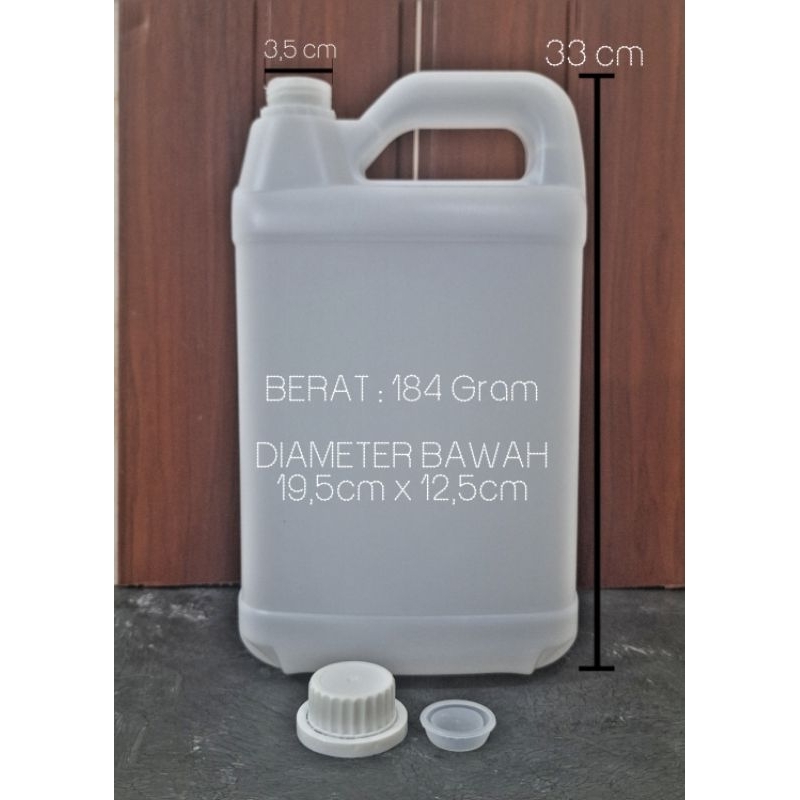 Jerigen 5 liter, Jerigen kosongan 5 liter, jerigen ukuran 5000ml,Wadah minyak dll