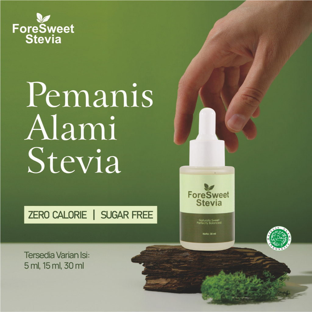 

ForeSweet Stevia Natural Sweetener || Gula 0 Kalori || isi 5ml/10ml/15ml (Bukan Beeru Stetes)