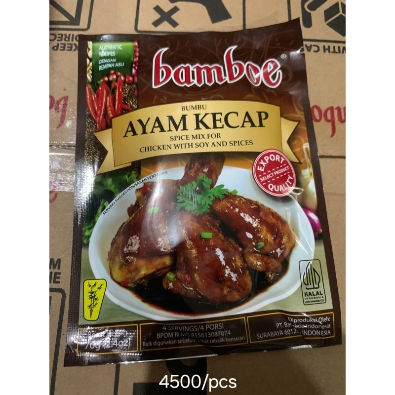 

BUMBU INSTANT BAMBOE AYAM KECAP