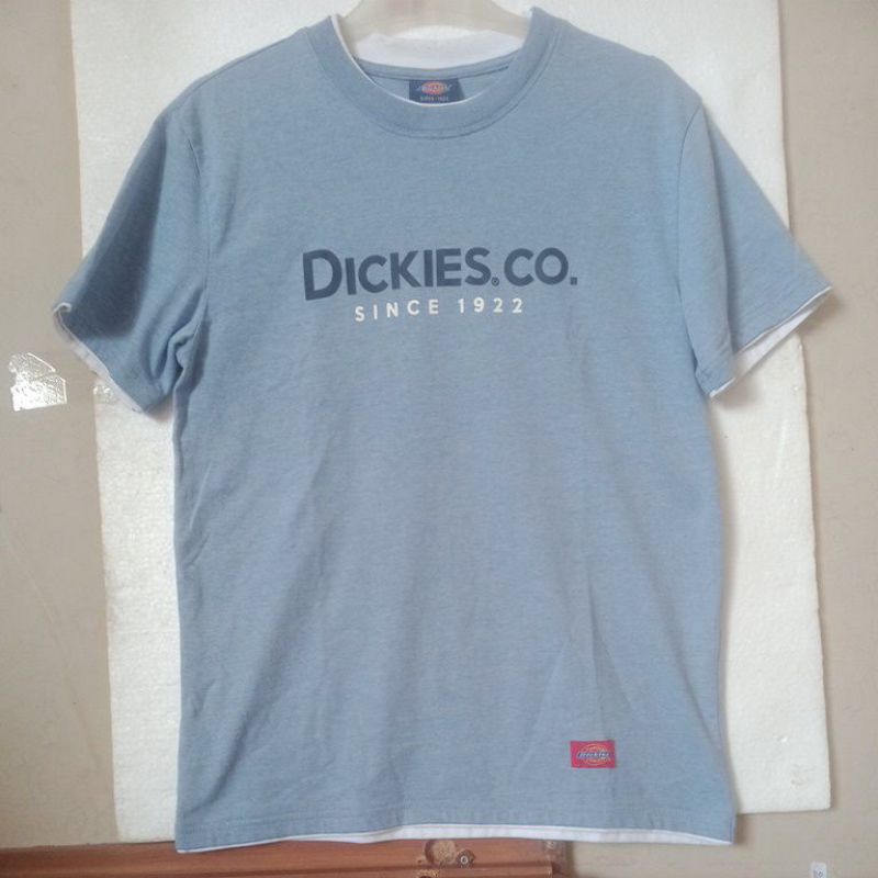 DICKIES t shirt baby blue size M fit L SECOND ORIGINAL