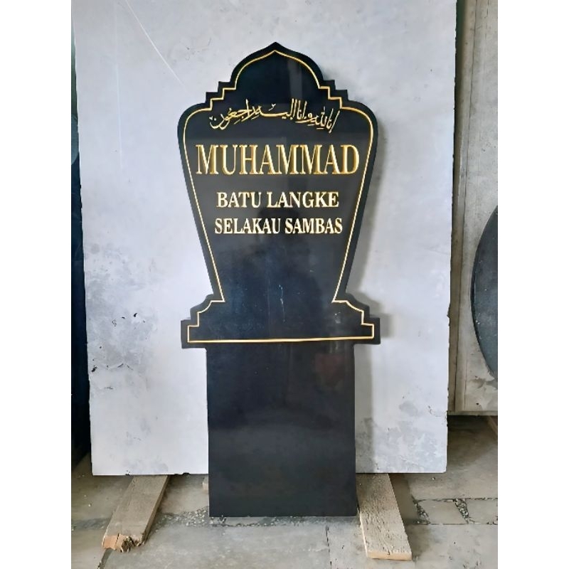 Nisan Makam Ukir Granit Alam