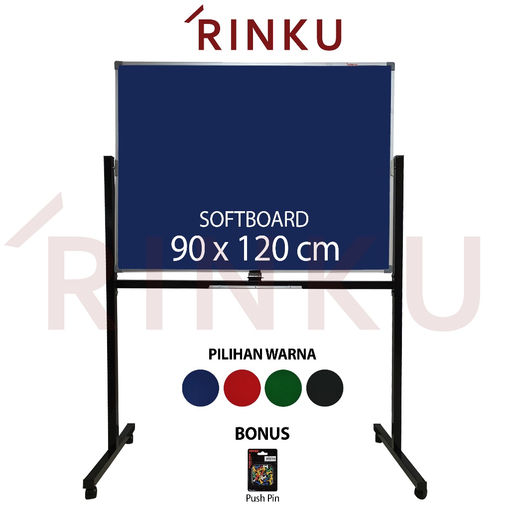 

Softboard Pin Board Cork Board Standing Bludru Rinku 90x120 cm