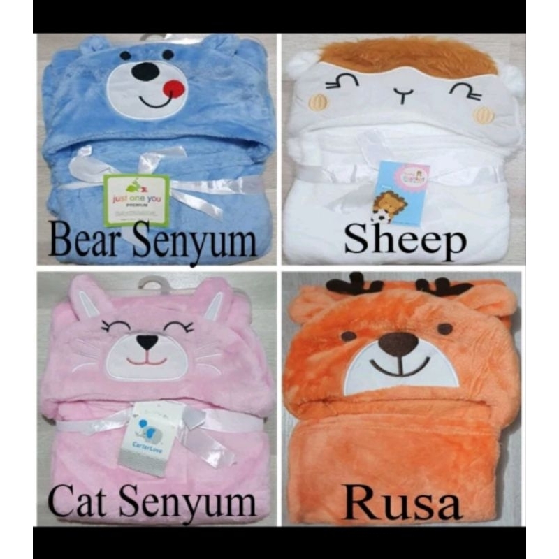 Selimut bayi - Selimut Bayi Topi | Selimut Carter Topi | Selimut Bayi Kepala