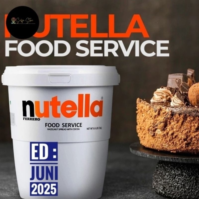 

Nutella 3 Kg Food Service Ferrero Spread Selai Coklat Hazelnut Halal