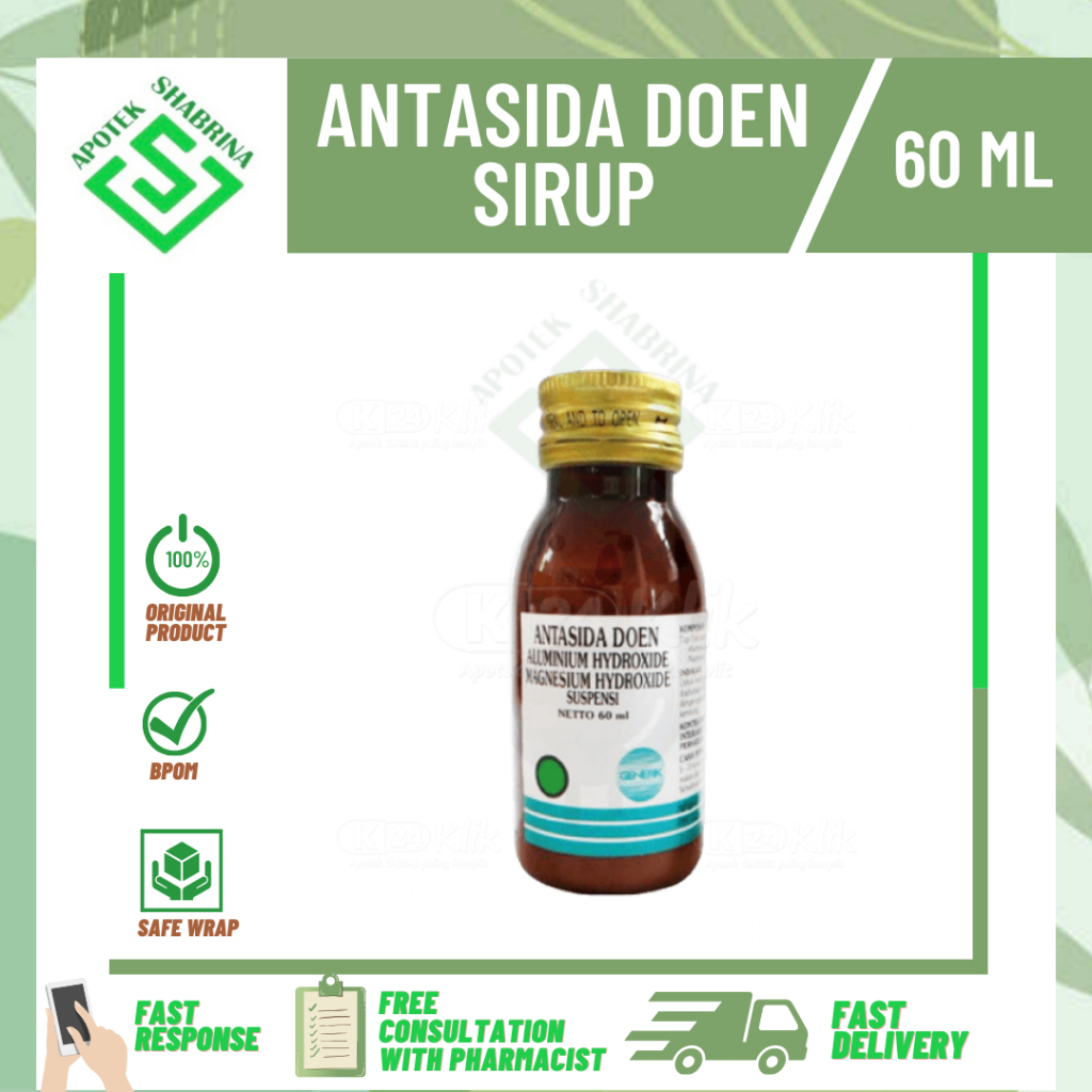 Antasida Doen Sirup/ SESUAI KETERSEDIAAN APOTEK / mengobati maag