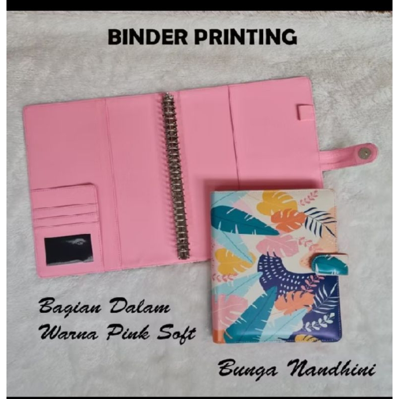 

Binder motif bunga nandhini ukurn a5/b5 isi 20&26ring