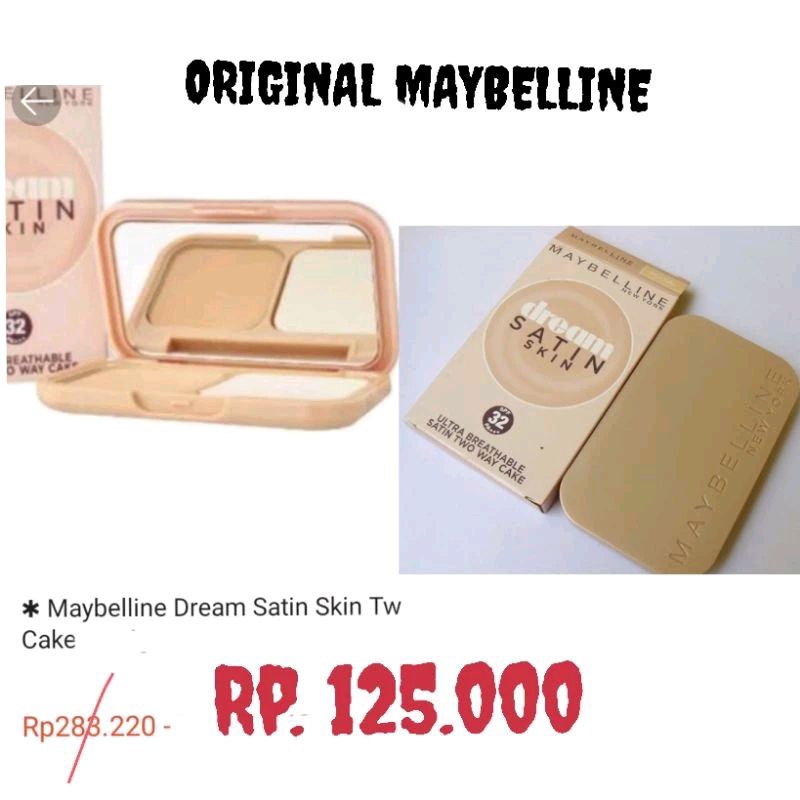 Bedak Maybelline Dream Satin Skin Two Way Cake Spf 35 PA +++ Original