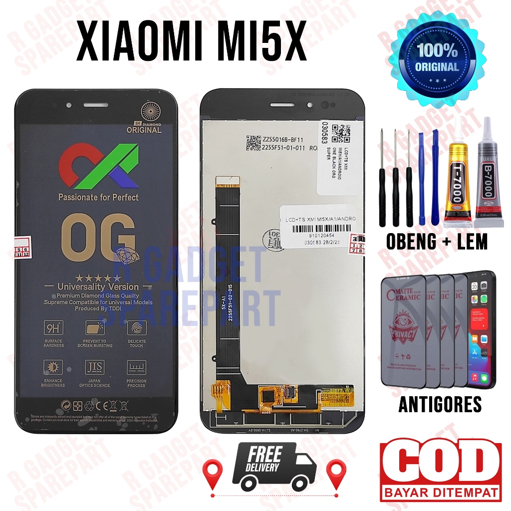 Lcd Xiaomi MI5X Original OEM Quality Lcd Touchscreen  Xiaomi MI5X  Fullset