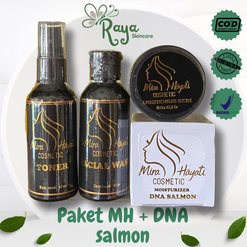 PAKET CREAM MH + DNA SALMON MIRA HAYATI SKINCARE