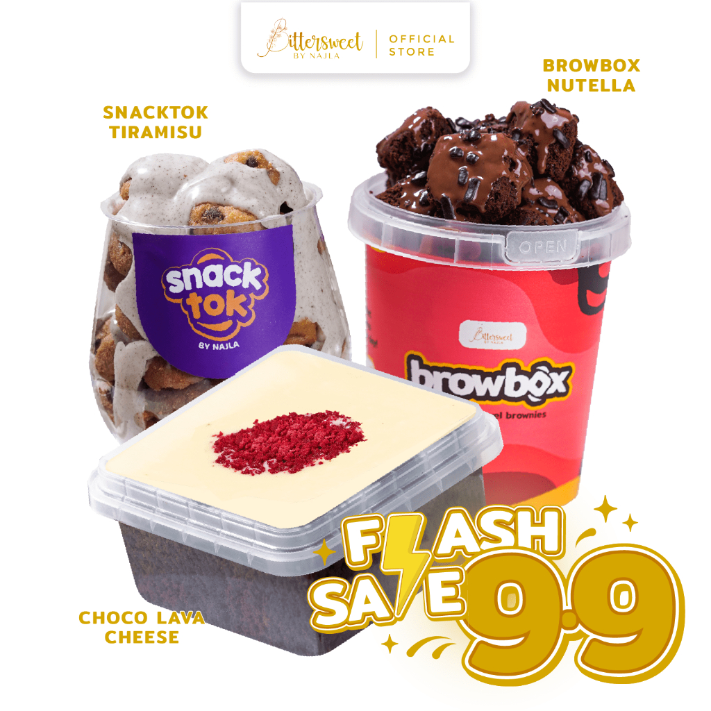 

Bittersweet by Najla - Snacktok Tiramisu + Browbox Nutella + Choco Lava Cheese