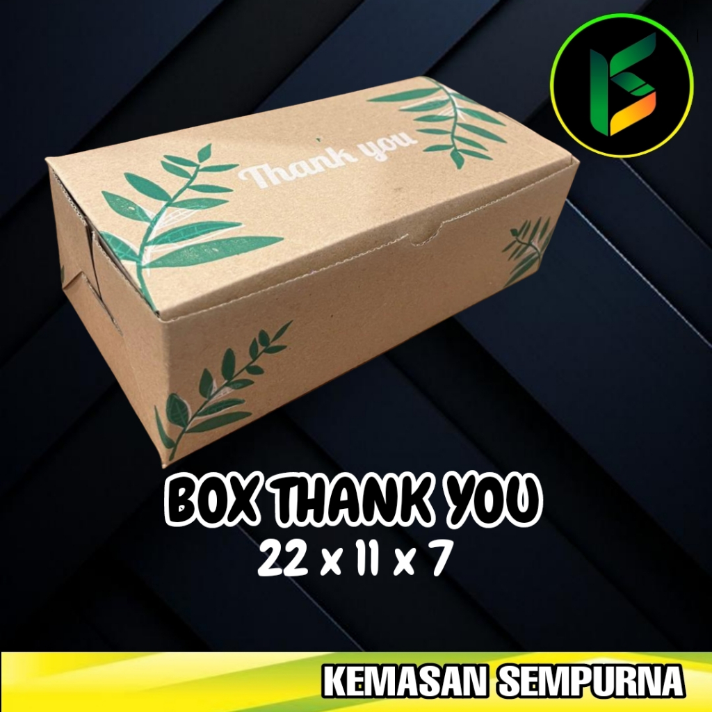 

Snack Box Thank You 22x11x7
