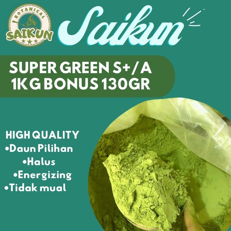 

(gratis 130gram) serbuk bubuk purli s+/a+ green matcha