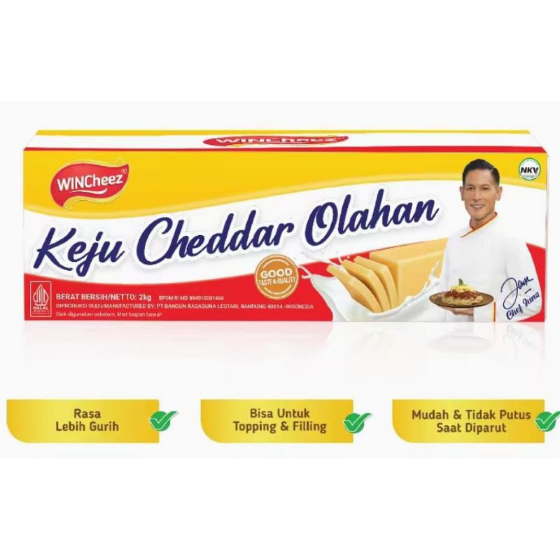 

Keju Wincheez reguler 2kg