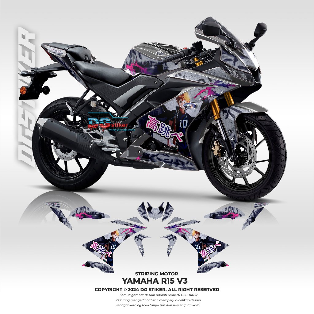 Striping r15 v3 anime, stiker r15 v3 anime, decal r15 v3 anime