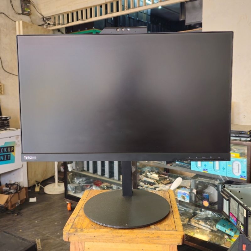LED LENOVO THINKVISION T24V 10 CAMERA MONITOR 24 INCH WIDE FRAMELESS MURAH SANGAT