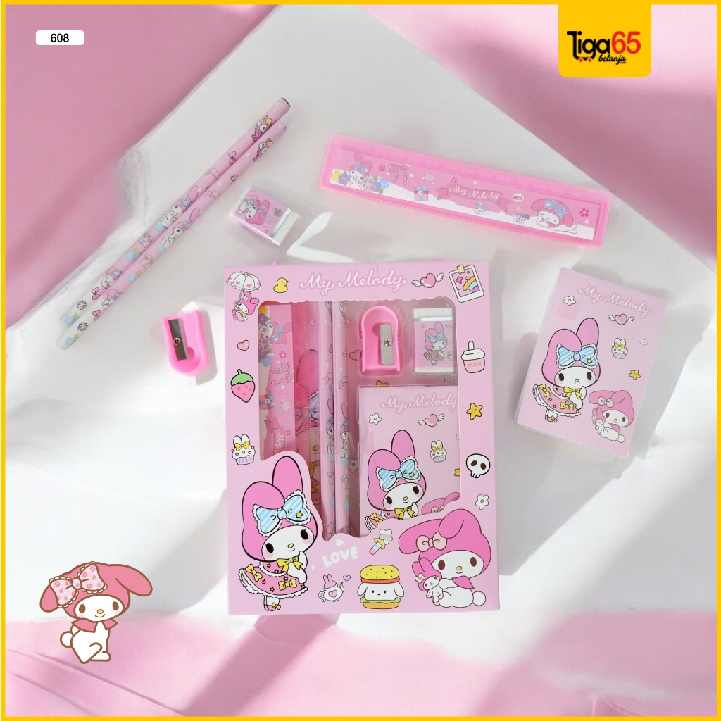 

Bingkisan Hampers Ulang Tahun Anak / Souvernir Hadiah Kado Lomba / Paket Alat Tulis Melody 608