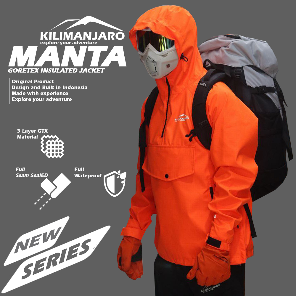 Jaket Goretex Anorak Kilimanjaro Manta 3 Layer Waterproof - Jaket Goretex Kilimanjaro