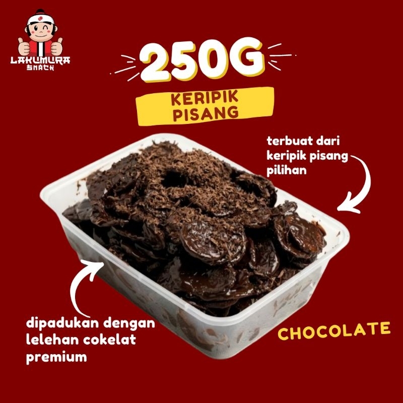

250 Gram BanaDeChoco Keripik Pisang Coklat Lumer Melted Banana Chips