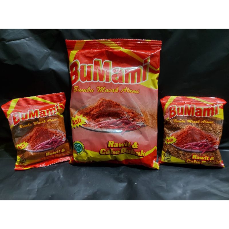 

BuMami Cabe Bubuk halus/kasar/ 250gr/40gr (Label merah)