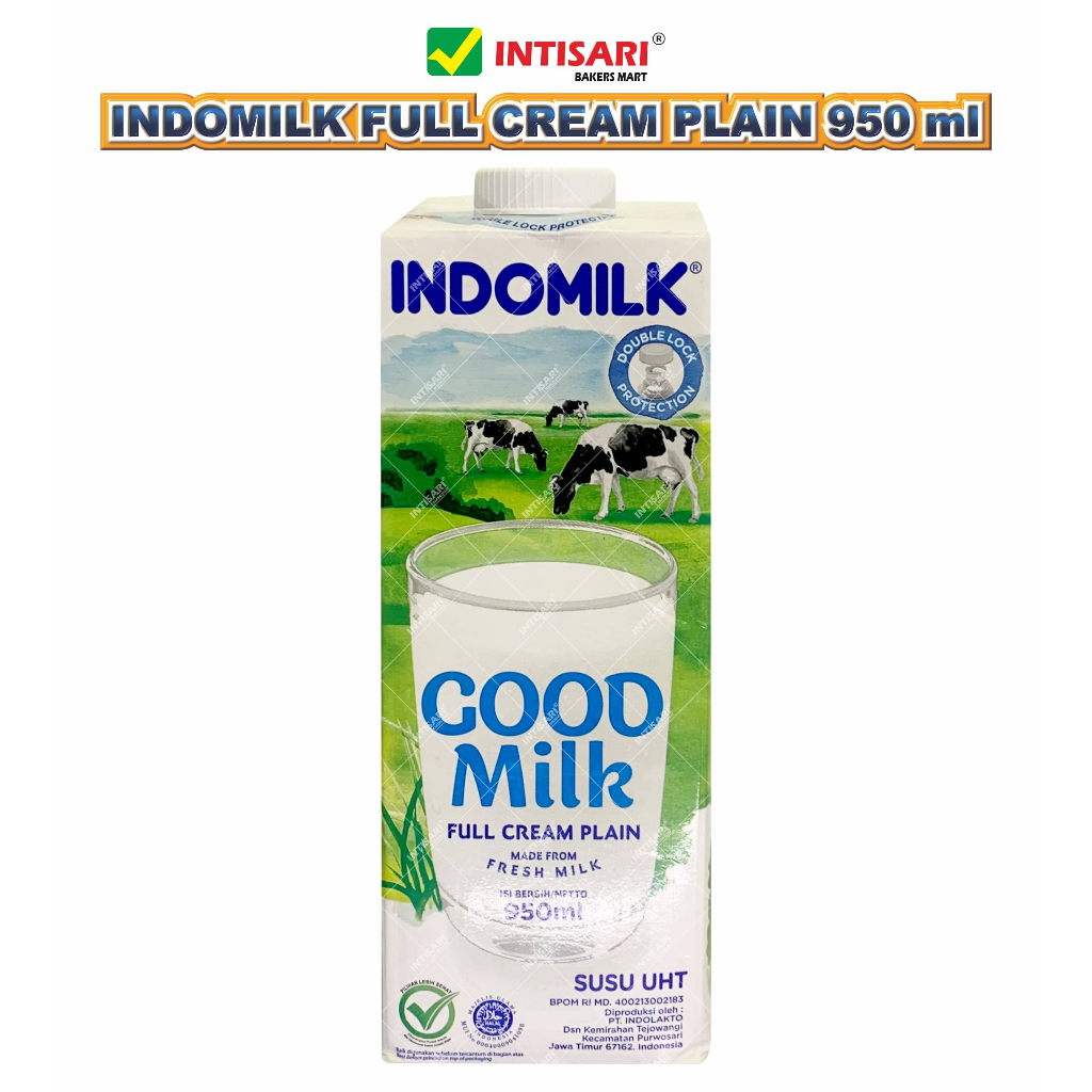 

INDOMILK FULL CREAM PLAIN 950 ML