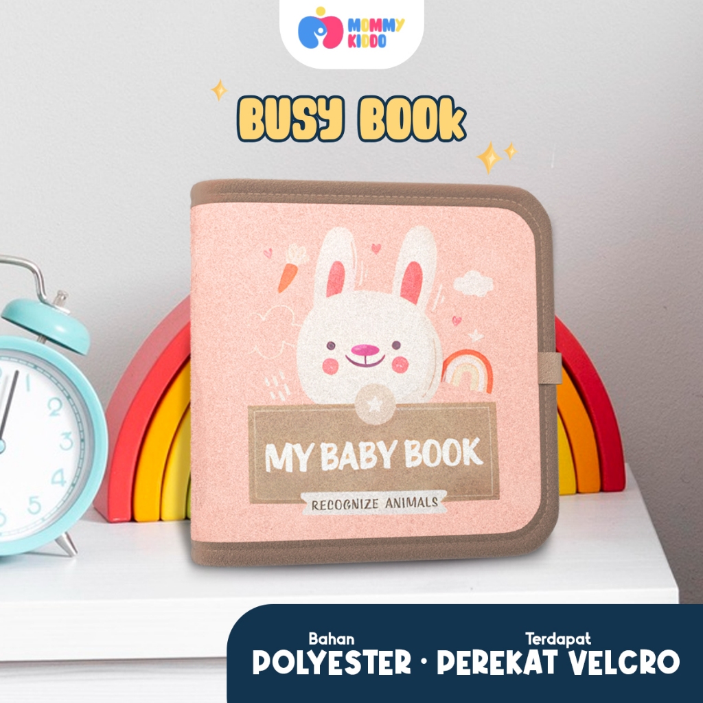 MOMMY KIDDO Activity Book Buku Aktivitas Busy Board Montessori Mainan Buku Edukasi Anak