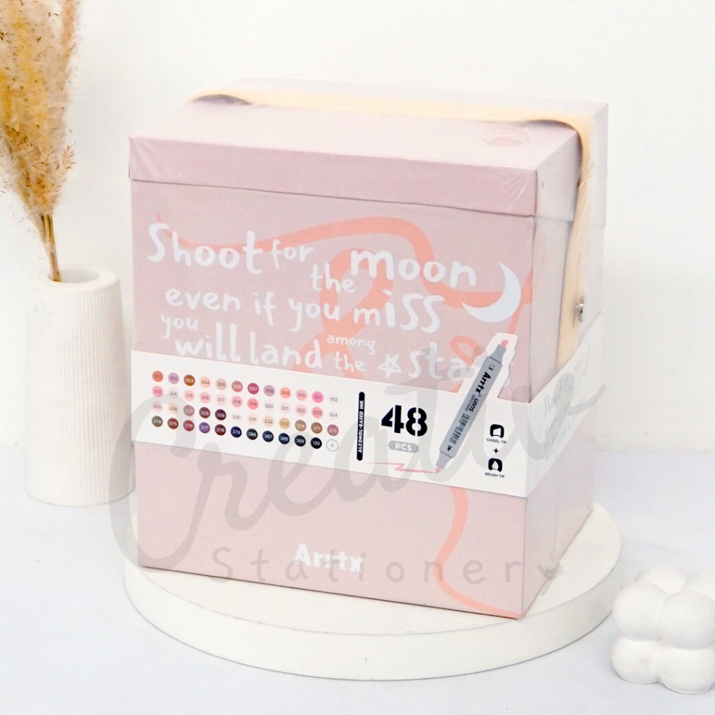 

ARRTX Oros Brush Marker Set 48 Skin Tone Brush Pen Warna Kulit