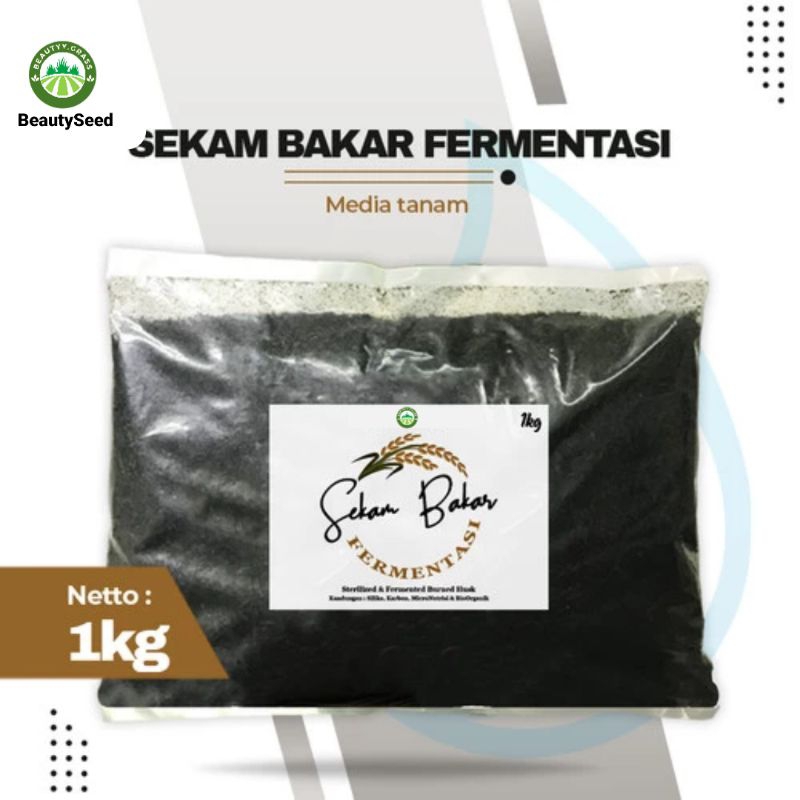 Media Sekam Bakar Fermentasi Organik - Sekam Bakar 1kg