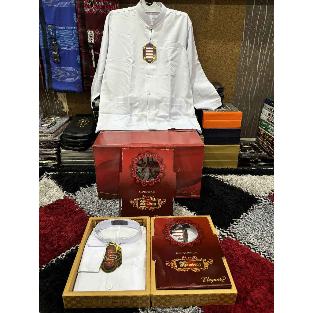 Baju Koko Ketjubung Putih