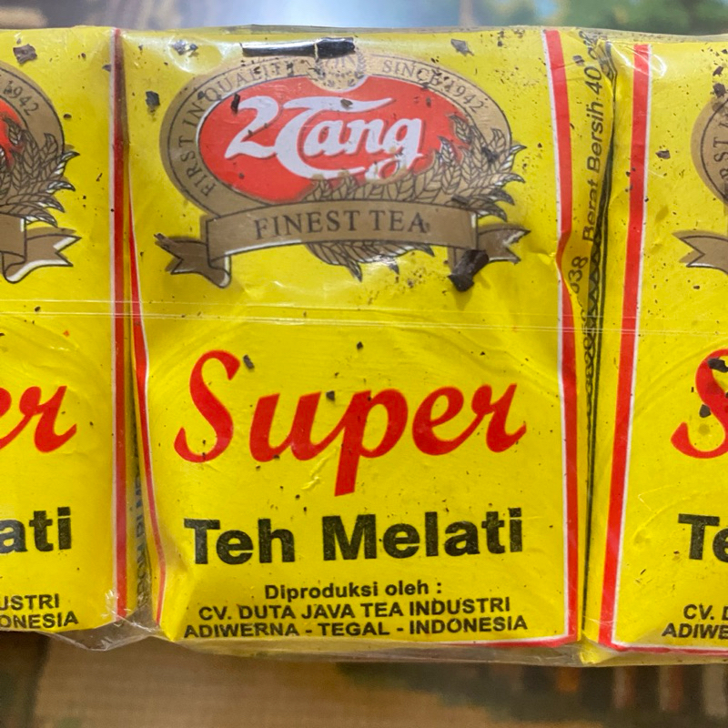 

TEH 2 Tang Super melati kuning isi 10pcs x 1 slop barang ready