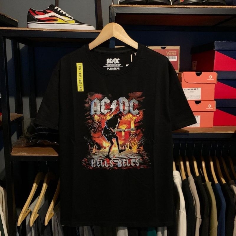 T-shirt Pull&Bear Acdc Hells Bells // Highway To Hell // Iron Maiden // Tupac Las Vegas // T-SHIRT P